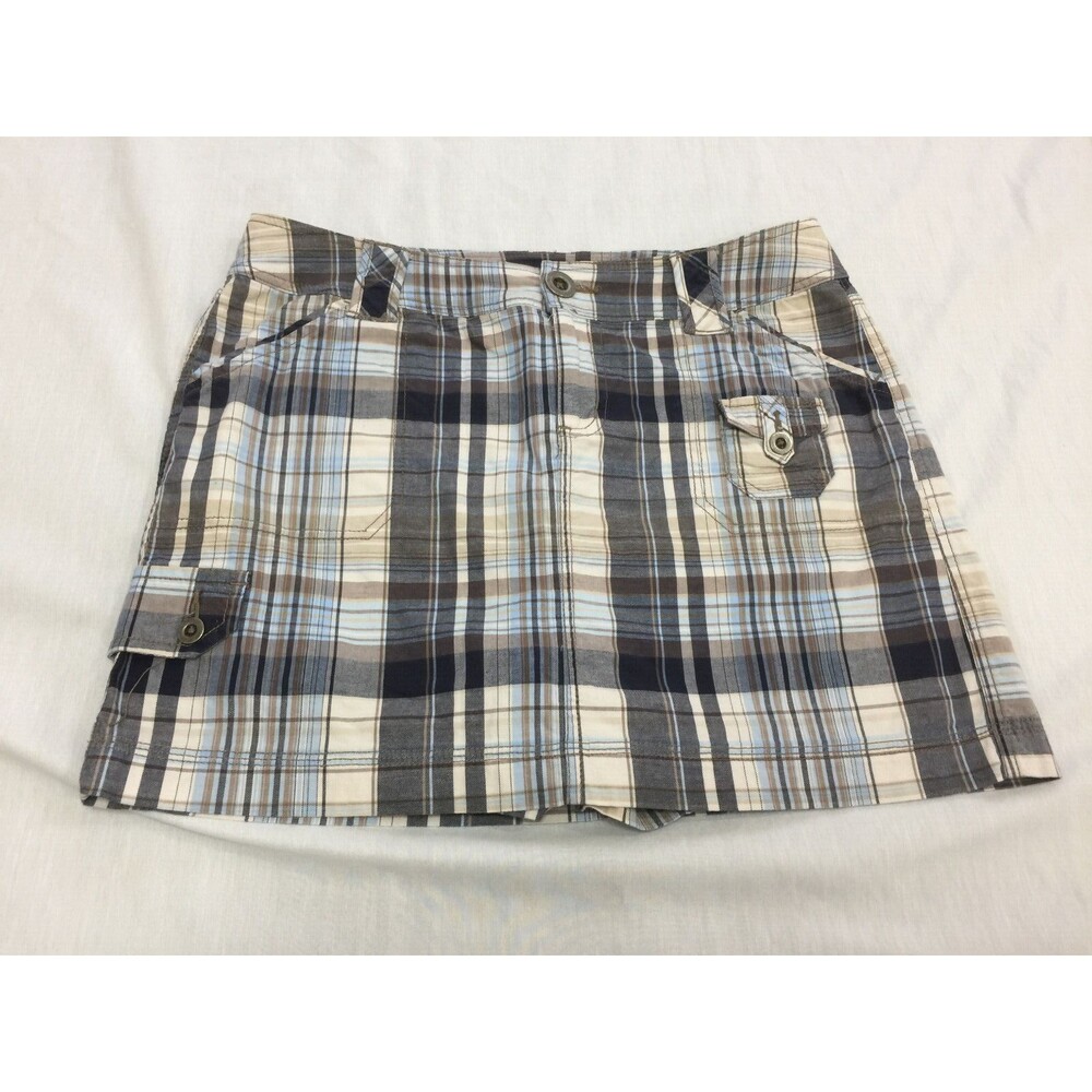 ST JOHNS BAY WOMENS SKIRT SKORT WITH BUILT SHORTS SIZE 8 PETITE